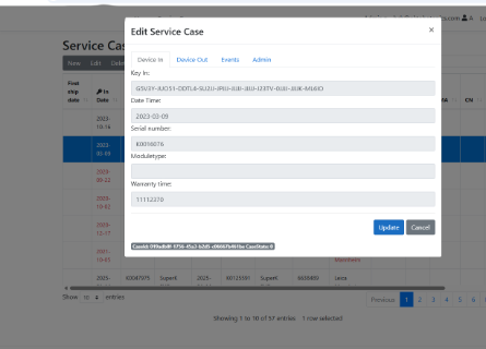 Web based service portal